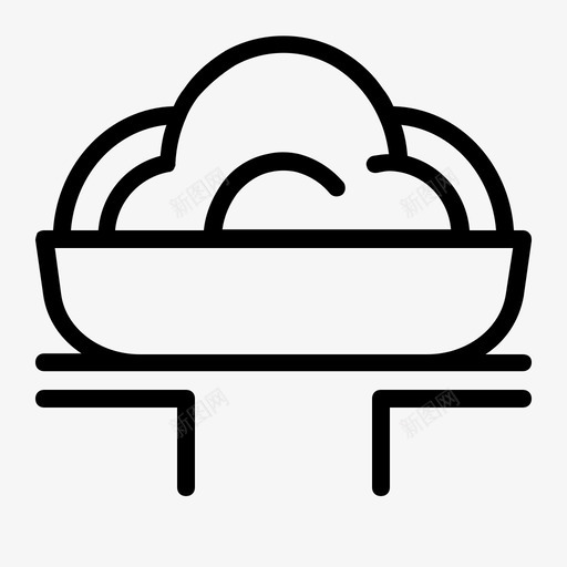 意大利面碗菜图标svg_新图网 https://ixintu.com 意大利面 热的 盘子 碗 菜 食物