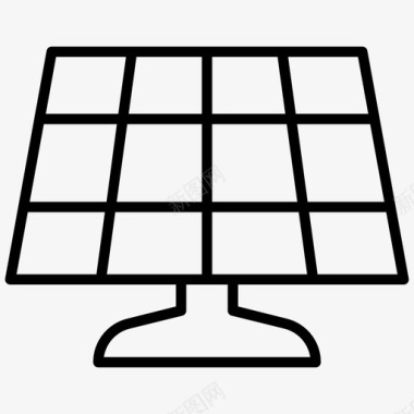 太阳能电池太阳能电池板图标图标
