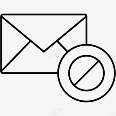 垃圾邮件危险电子邮件图标图标