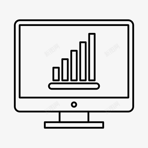 统计分析图形图标svg_新图网 https://ixintu.com lcd web 信号 分析 图形 统计