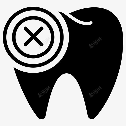 牙痛牙齿牙医图标svg_新图网 https://ixintu.com 牙医 牙痛 牙科诊所 牙齿 疼痛