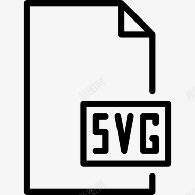 Svg文件和文件夹2线性图标图标