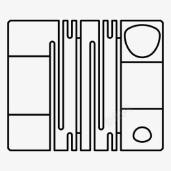 三菱重工标识联轴器连接重工业图标高清图片