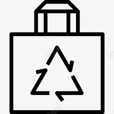 回收袋生态94线性图标图标