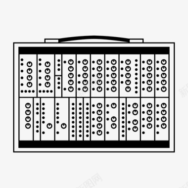 模块合成器模拟电子图标图标