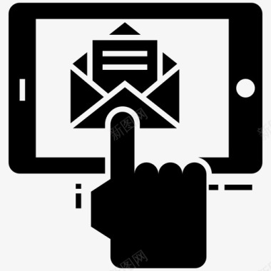 电子邮件航空邮件电子商务图标图标