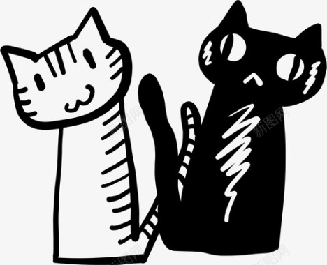 两只小猫猫小猫图标图标