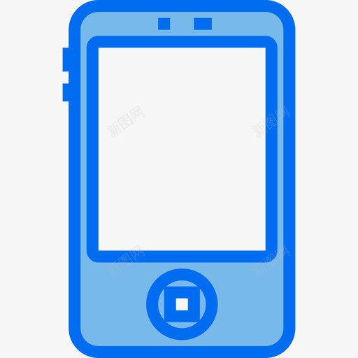 Iphone设备12蓝色图标svg_新图网 https://ixintu.com Iphone 蓝色 设备12