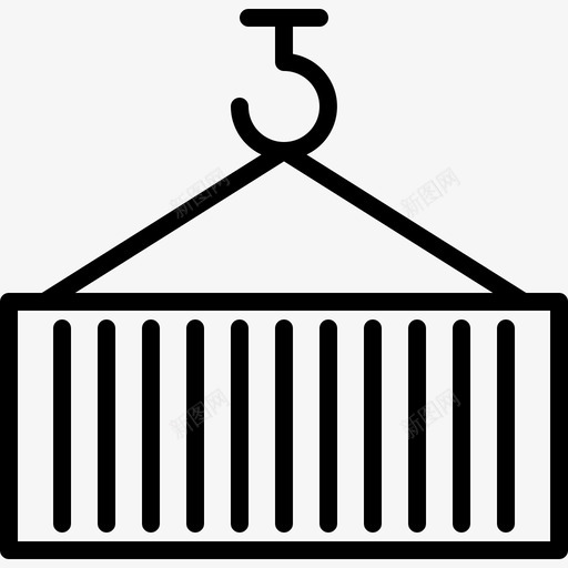 集装箱物流运输直达图标svg_新图网 https://ixintu.com 物流运输 直达 集装箱