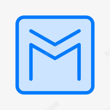 Gmail社交媒体58蓝色图标图标