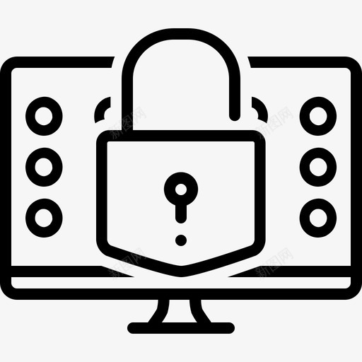 解密保护安全图标svg_新图网 https://ixintu.com 保护 安全 技术 解密