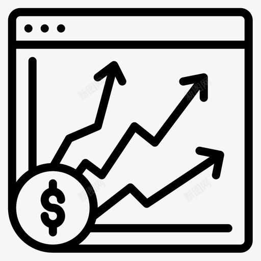 分析众筹线性图标svg_新图网 https://ixintu.com 众筹 分析 线性