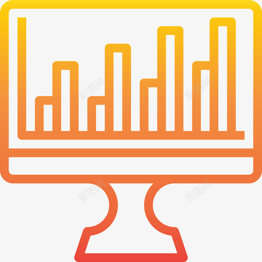 统计计算机显示2渐变图标svg_新图网 https://ixintu.com 渐变 统计 计算机显示2