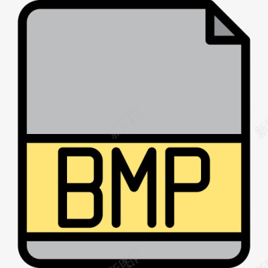 Bmp文件扩展名3线性颜色图标图标