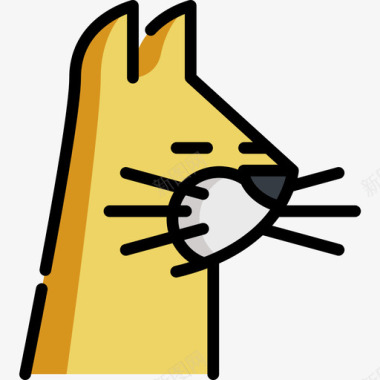 猫宠物16线性颜色图标图标