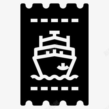 船票船卡卡图标图标