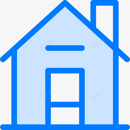房子建筑师2蓝色图标svg_新图网 https://ixintu.com 建筑师2 房子 蓝色