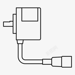 电机编码器编码器电气工业图标高清图片