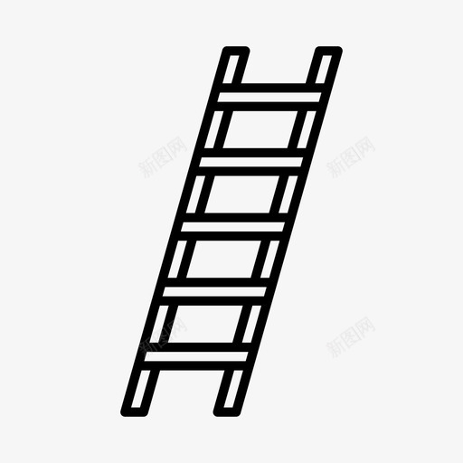 梯子器具设备图标svg_新图网 https://ixintu.com 器具 家用电器 工具 梯子 楼梯 设备
