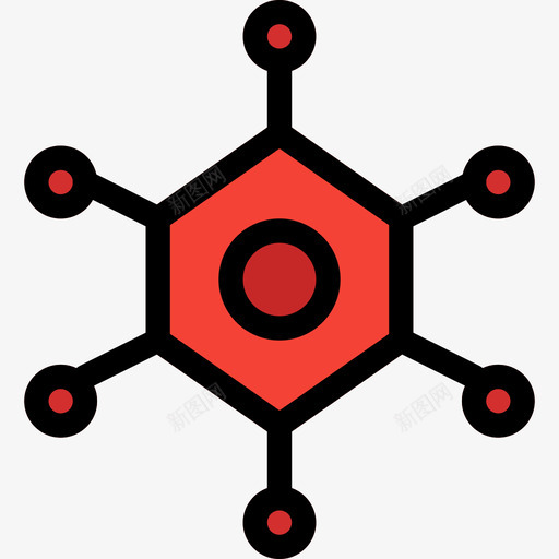 病毒科学51线状颜色图标svg_新图网 https://ixintu.com 病毒 科学51 线状颜色