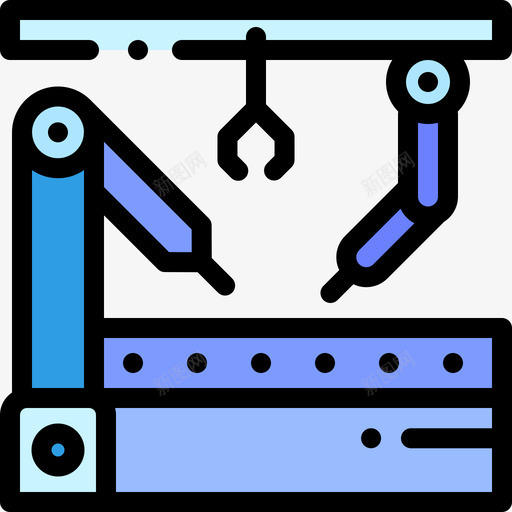 输送装置批量生产线性颜色图标svg_新图网 https://ixintu.com 批量生产 线性颜色 输送装置