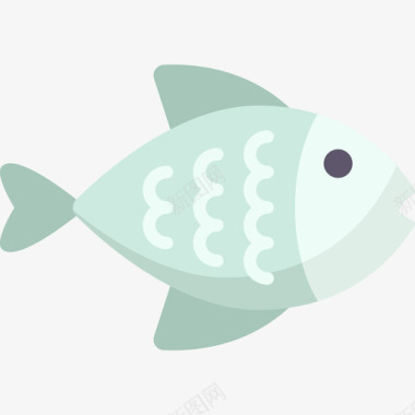 鱼杂货店9扁平图标图标