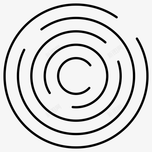 迷宫圆圈加载图标svg_新图网 https://ixintu.com 加载 圆圈 基本ui轮廓图标 迷宫