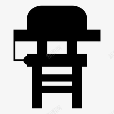 椅子书桌高脚椅图标图标