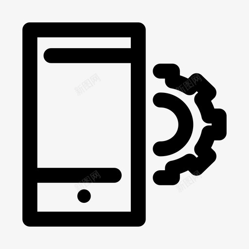 移动设置移动配置电话设置图标svg_新图网 https://ixintu.com 其他 电话设置 移动设置 移动配置