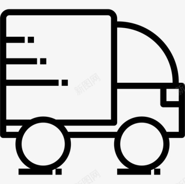 送货车营销35直线图标图标