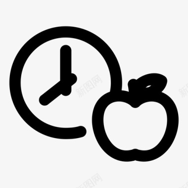 苹果时钟时间手表图标图标