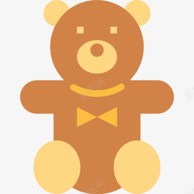 泰迪熊20岁生日派对公寓图标图标