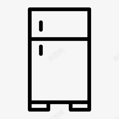 冰箱冷却器冷冻室图标图标
