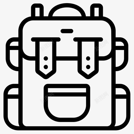 背包行李包图标svg_新图网 https://ixintu.com 包 旅行 背包 行李