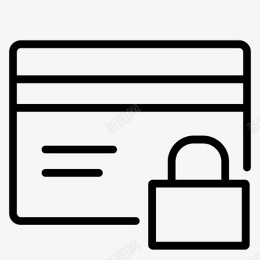 信用卡锁定冻结取消图标图标