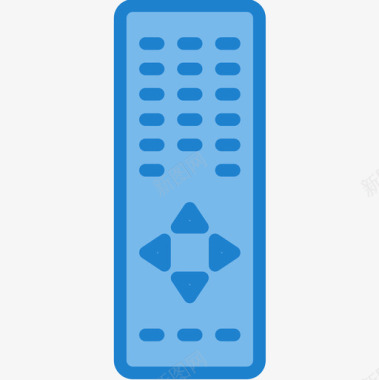 遥控器电子装置4蓝色图标图标
