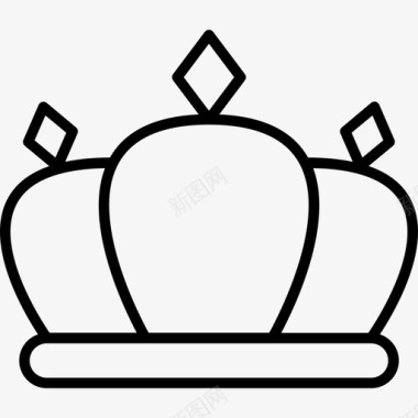 皇冠中世纪10直纹图标图标