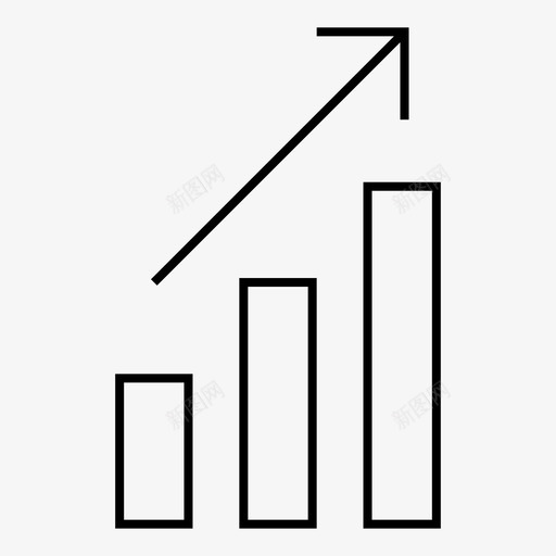 趋势财务良好图标svg_新图网 https://ixintu.com 增长 良好 财务 趋势