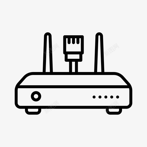 路由器电器设备图标svg_新图网 https://ixintu.com 家用电器 工具 电器 设备 路由器