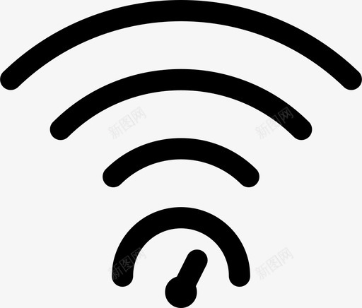 连接规格性能图标svg_新图网 https://ixintu.com wifi 性能 波形 规格 连接 速度