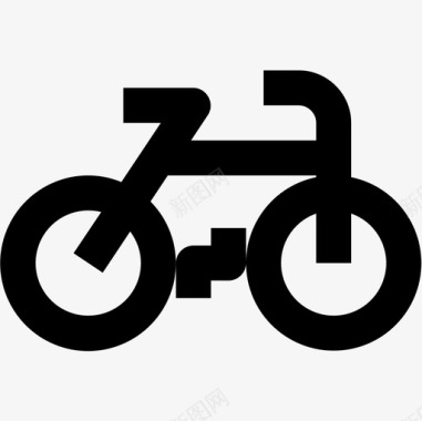 自行车爱好和休闲3线性图标图标