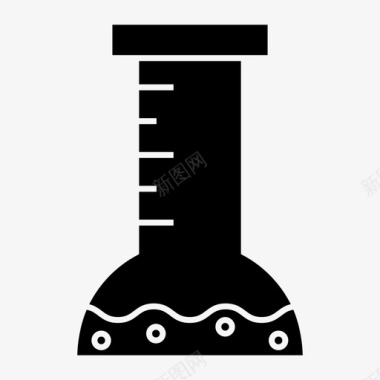 化学埃伦迈耶烧瓶实验室图标图标