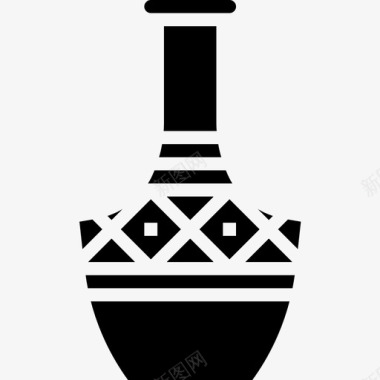 花瓶非洲符号2雕文图标图标