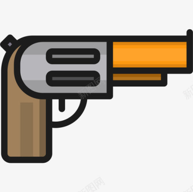 枪武器2线颜色图标图标