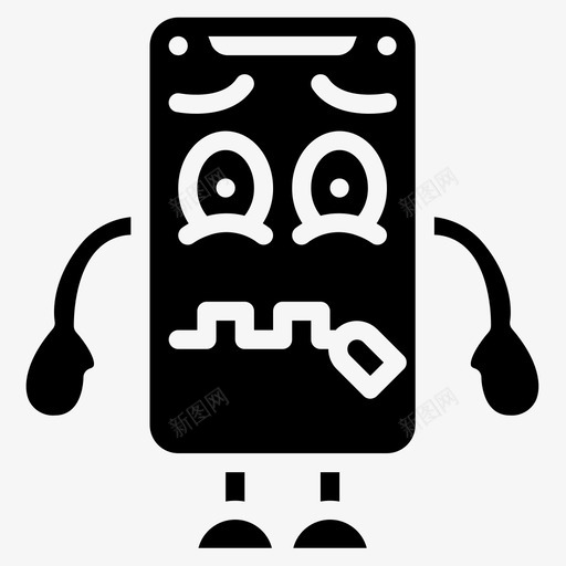 拉链mobicons2填充图标svg_新图网 https://ixintu.com mobicons2 填充 拉链