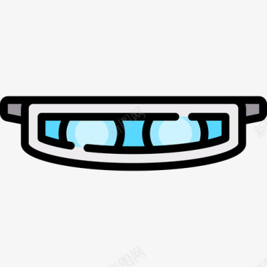 智能眼镜未来技术13线性颜色图标图标