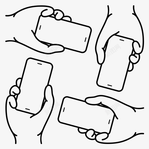 智能手机行业消费者双手图标svg_新图网 https://ixintu.com 双手 智能手机 智能手机行业 消费者 社交网络 移动设备