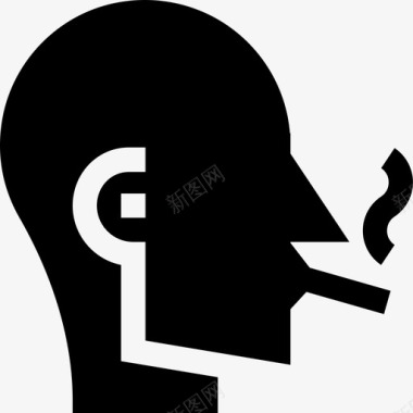吸烟者烟草4填充图标图标