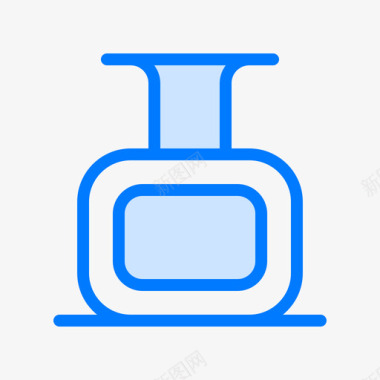 油瓶水疗和瑜伽2蓝色图标图标