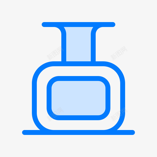 油瓶水疗和瑜伽2蓝色图标svg_新图网 https://ixintu.com 水疗和瑜伽2 油瓶 蓝色